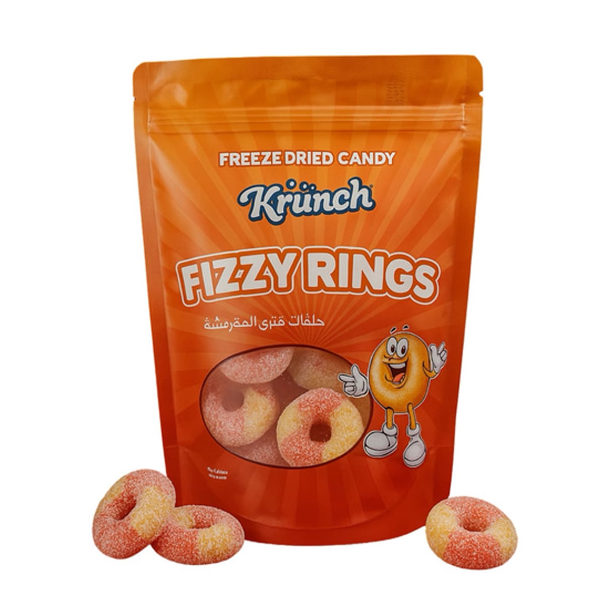 Krunch Freeze Dried Fizzy Ring Candy 28g